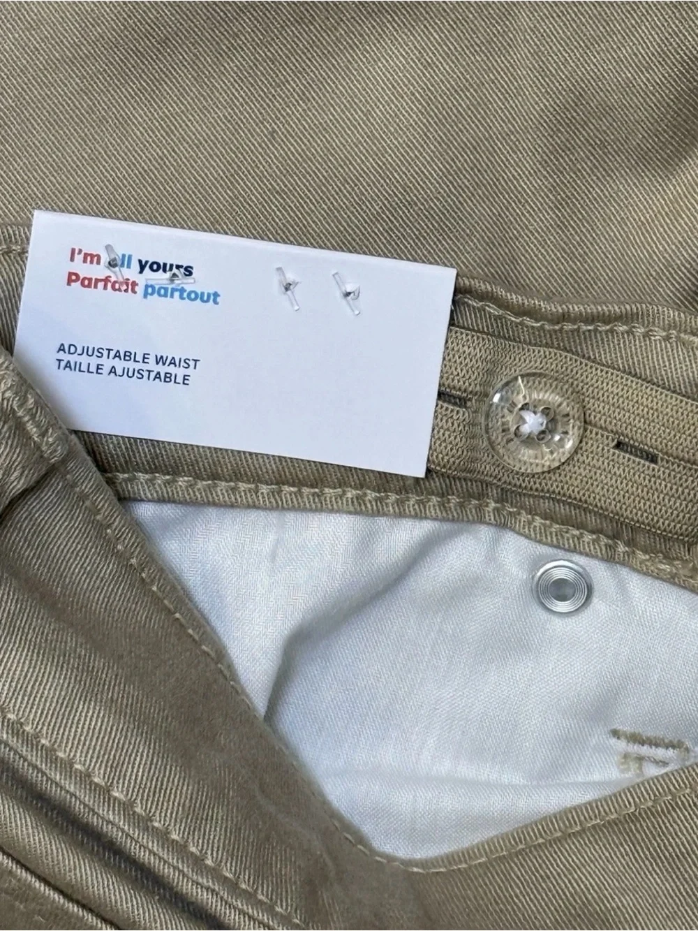 NEW Old Navy Boys Dockers Khaki Pants Sz 16 Slim School Uniform Adj Waist 29x30